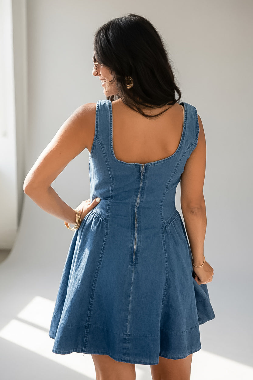 Just Add Joy Denim Mini Dress