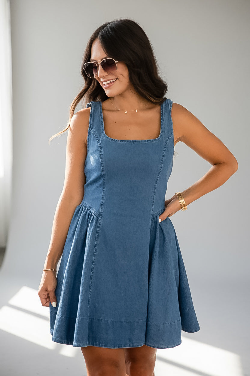 Just Add Joy Denim Mini Dress