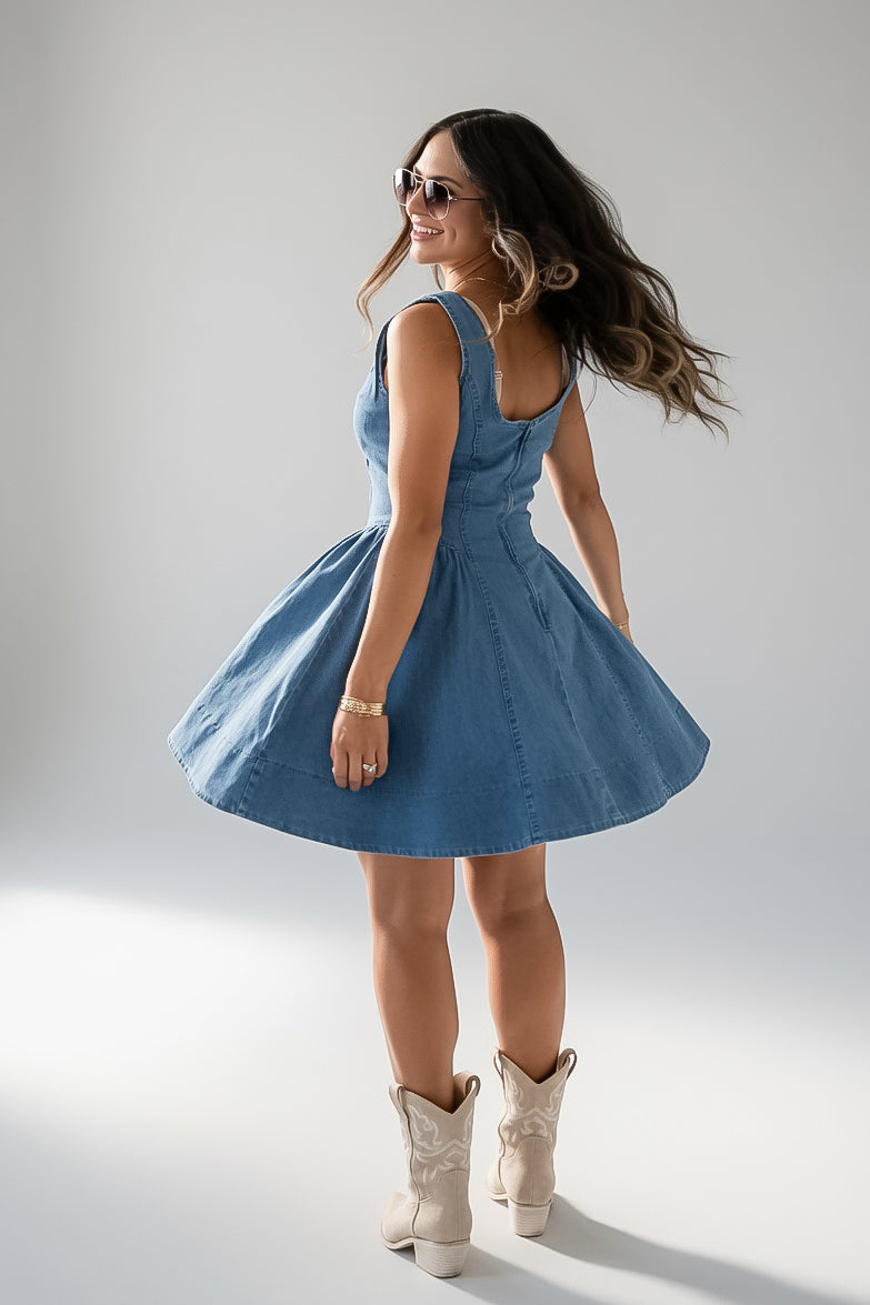 Just Add Joy Denim Mini Dress