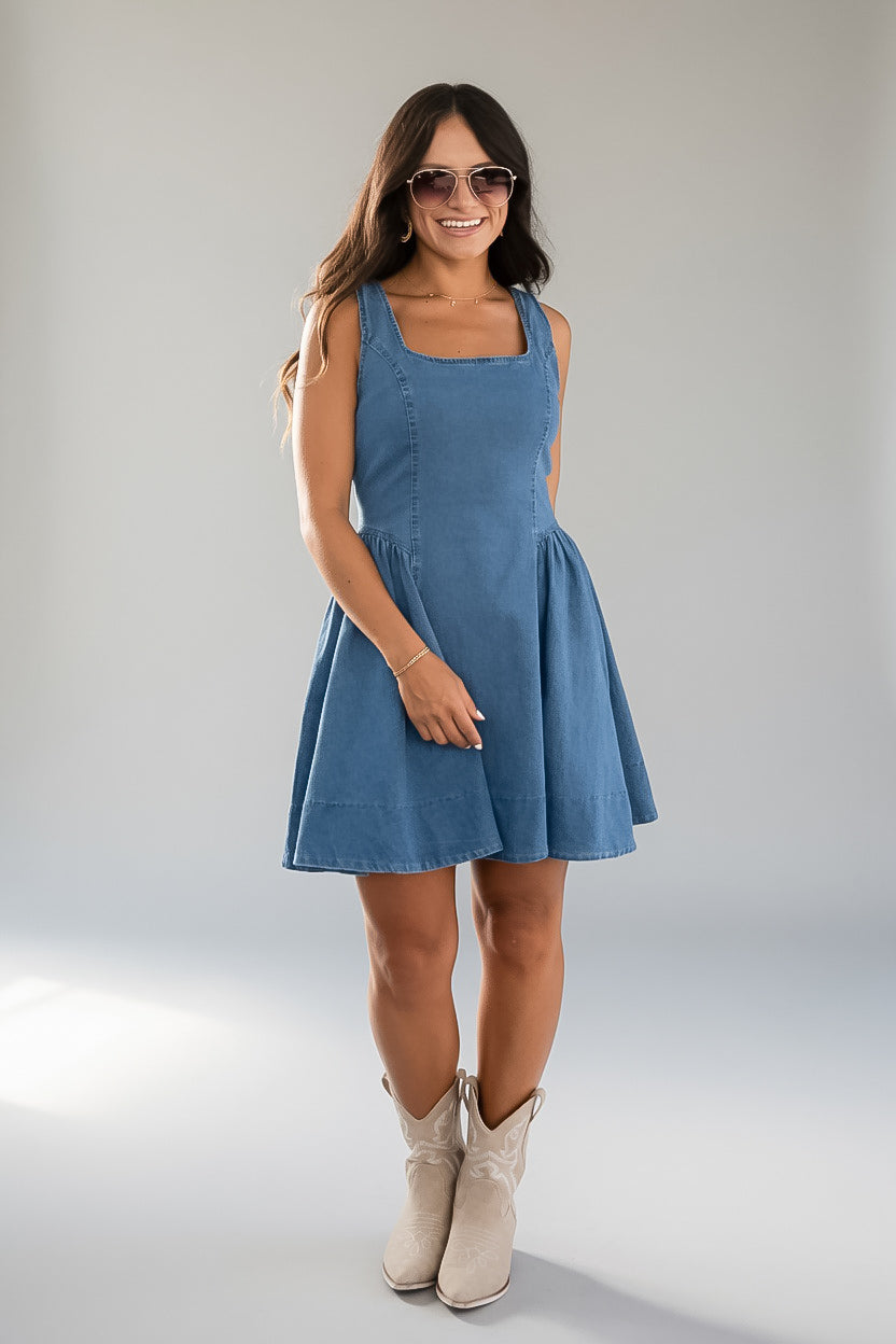 Just Add Joy Denim Mini Dress