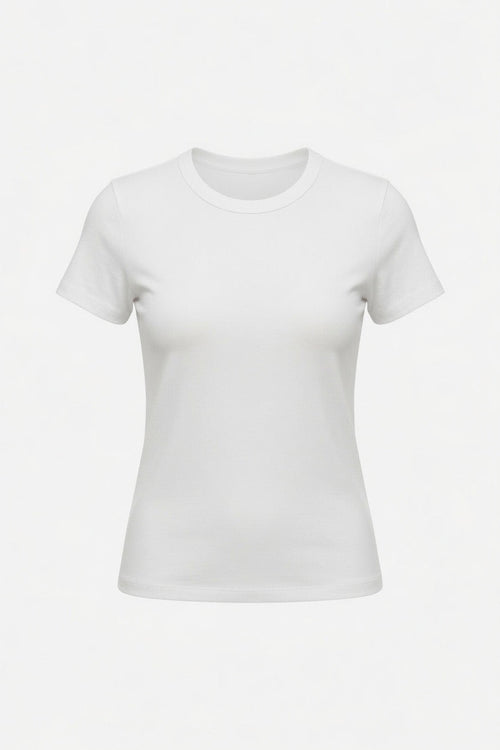 Classic Crew Neck Short Sleeve Basic Tee