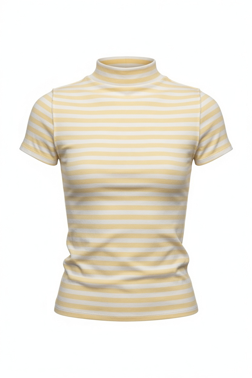 Currently Obsessed Yellow Stripe Tee