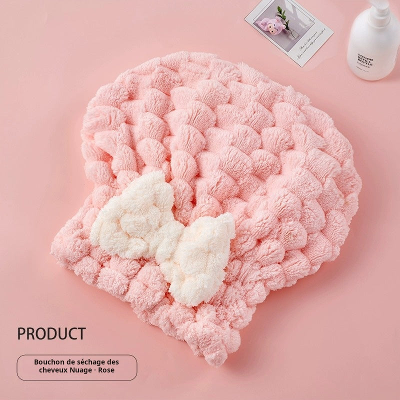 Bonnet de bain sche-cheveux en polaris rapide - Nouveau style princesse n?ud