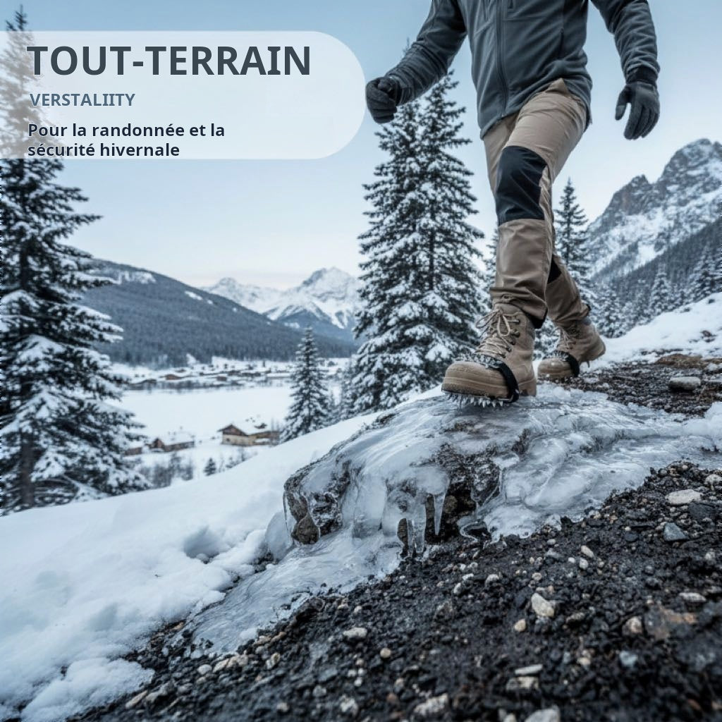 Crampons 26 dents - Sur-chaussures antidrapantes avec pointes