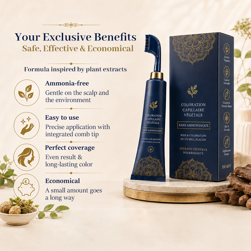 Peigne pour couleur naturelle des cheveux, utiliser chez soi