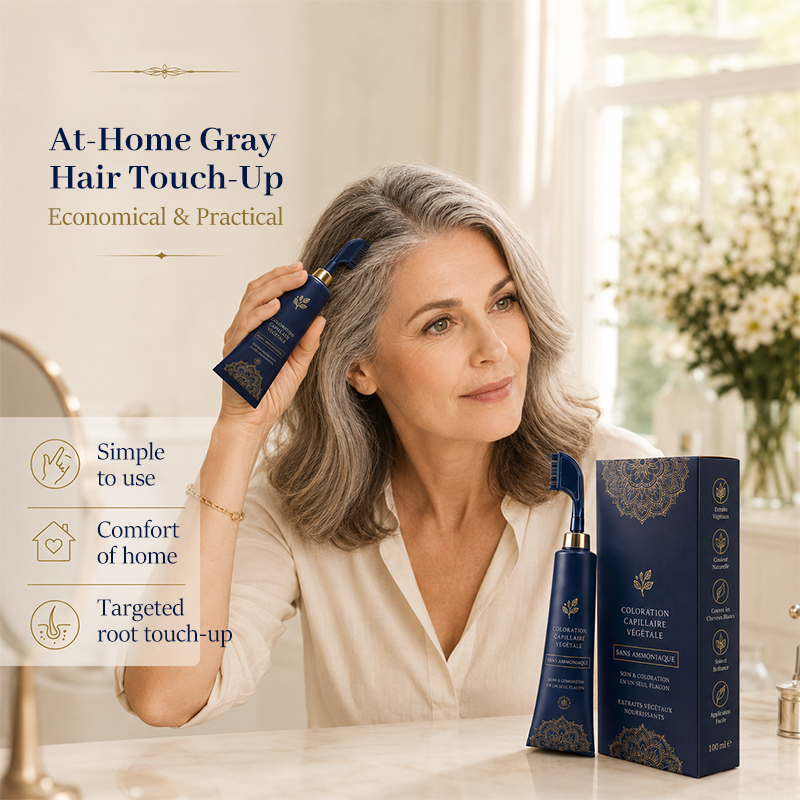 Peigne pour couleur naturelle des cheveux, utiliser chez soi