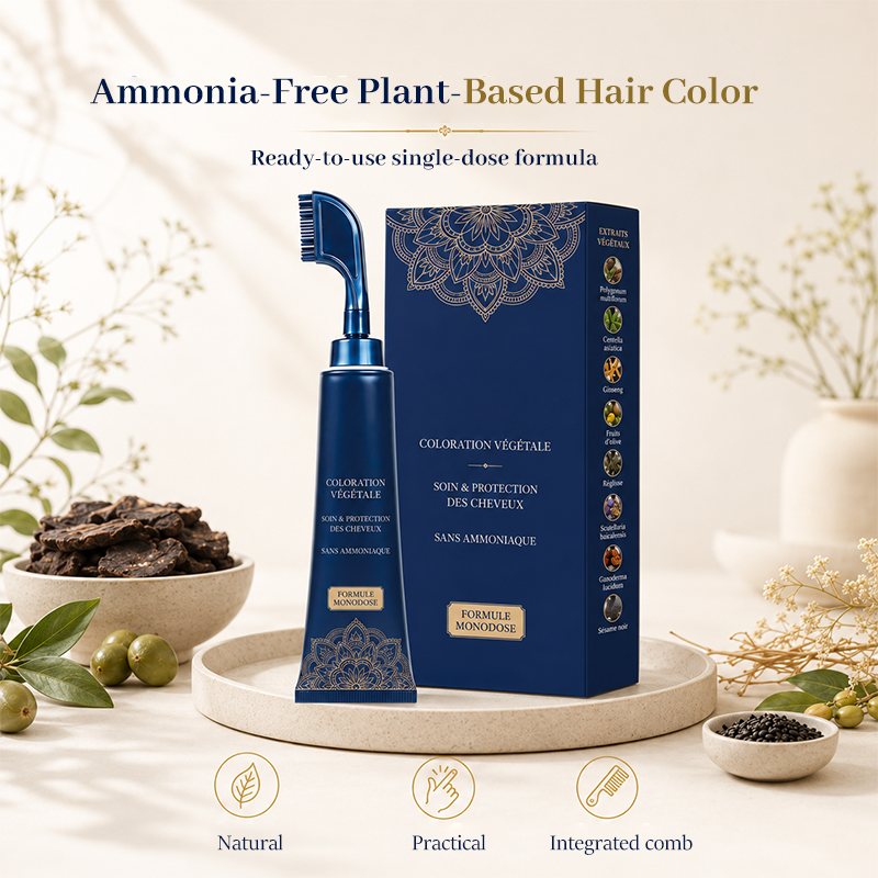 Peigne pour couleur naturelle des cheveux, utiliser chez soi