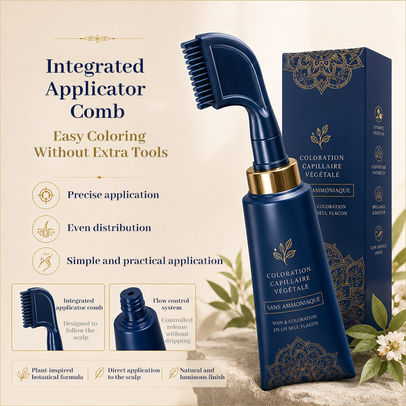 Peigne pour couleur naturelle des cheveux, utiliser chez soi