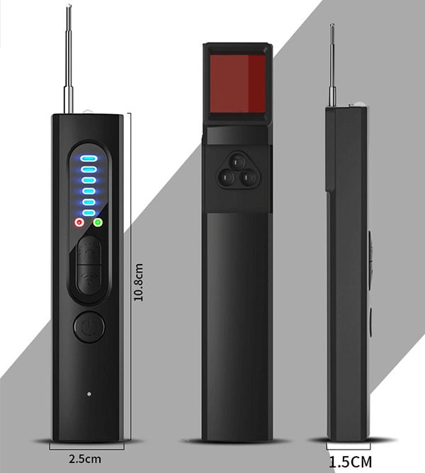 DE RDUCTION Dtecteur de Camras Caches - 6 Niveaux de Sensibilit RF, Porte 10m, Protection de la Vie Prive