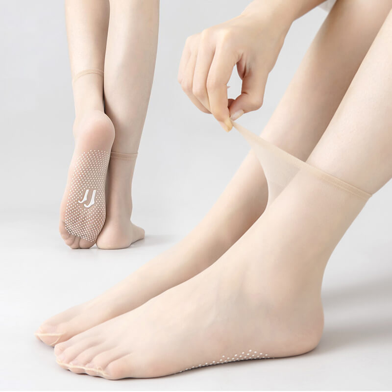 Chaussettes en soie cristalline antidrapantes et invisibles (Super ACHETEZ-EN 2 ET BNFICIEZ DE 5 % DE RDUCTION)