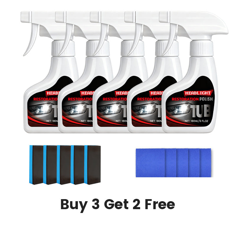 Professioneller Scheinwerfer-Aufbereiter 180 ml mit Schwamm