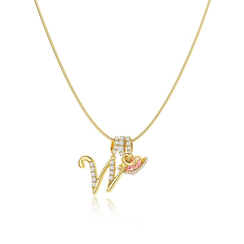 DE RDUCTION Colliers pendentifs 3 rangs avec initiales A-Z | Personnaliss et lgants