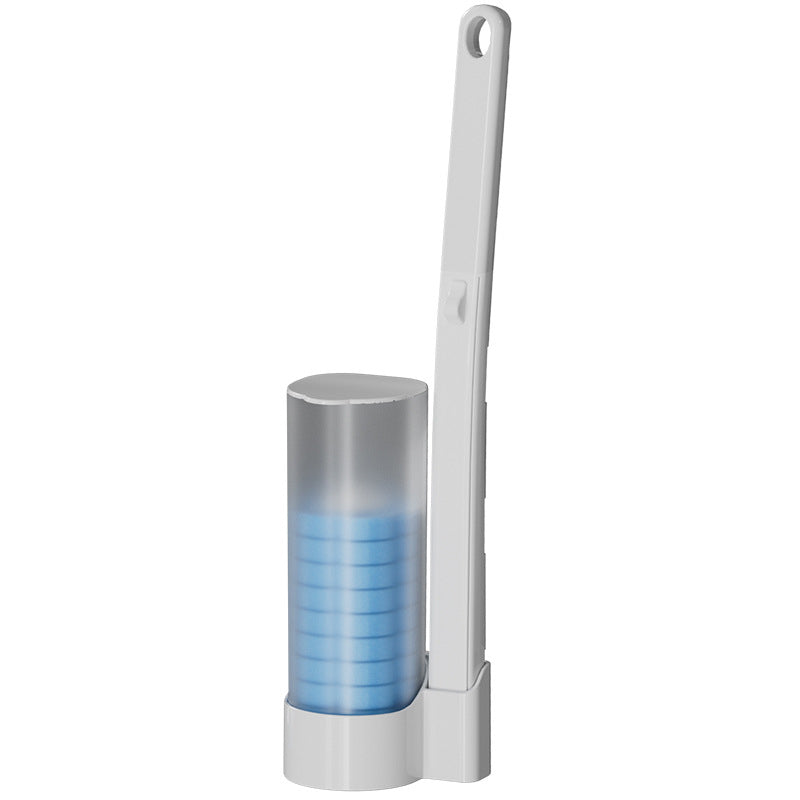 Einweg-Toilettenreinigungssystem. Hygienische Reinigung mit einem Klick, hinterlässt keine Rückstände, einfach in der Anwendung und wegwerfbar.