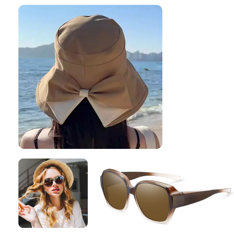 LIMITE 50% DE RDUCTION Chapeau de Soleil Femme Bords Extra Larges, 360 Couverture, Flexible