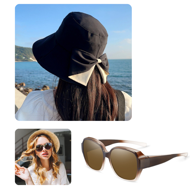 LIMITE 50% DE RDUCTION Chapeau de Soleil Femme Bords Extra Larges, 360 Couverture, Flexible