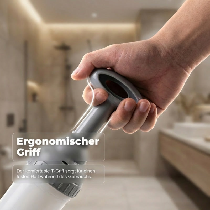Hochdruck-Rohrreiniger für Toiletten – Haushaltsgebrauch, sofortige Beseitigung von Verstopfungen, ohne Chemikalien, ohne Schmutz