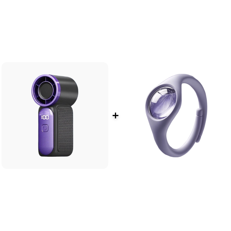 Mini ventilateur portable avec affichage LED C Ventilateur de poche turbo 5 vitesses. Rechargeable par USB, refroidissement rapide idal pour les voyages et le maquillage. Cadeau parfait. Rfrigration portable.