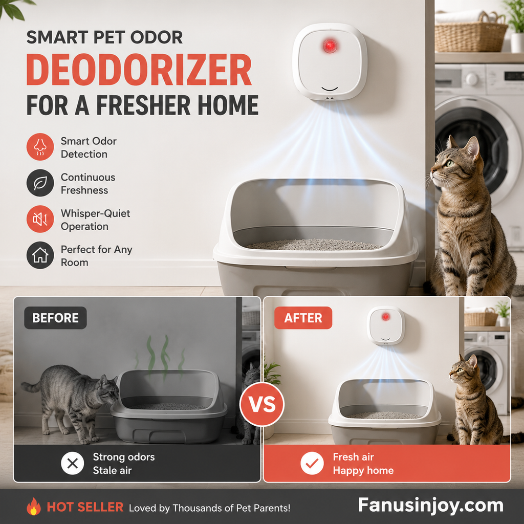 Nur für kurze Zeit reduziert! Sagen Sie schlechten Gerüchen Lebewohl mit diesem Gerät! Geruchsneutralisierer für Haustiere Smart Quiet
