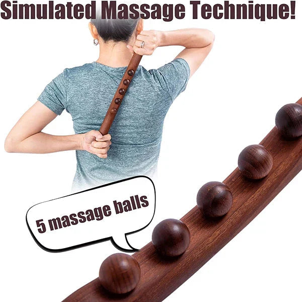 Baton de massage lymphatique en bois