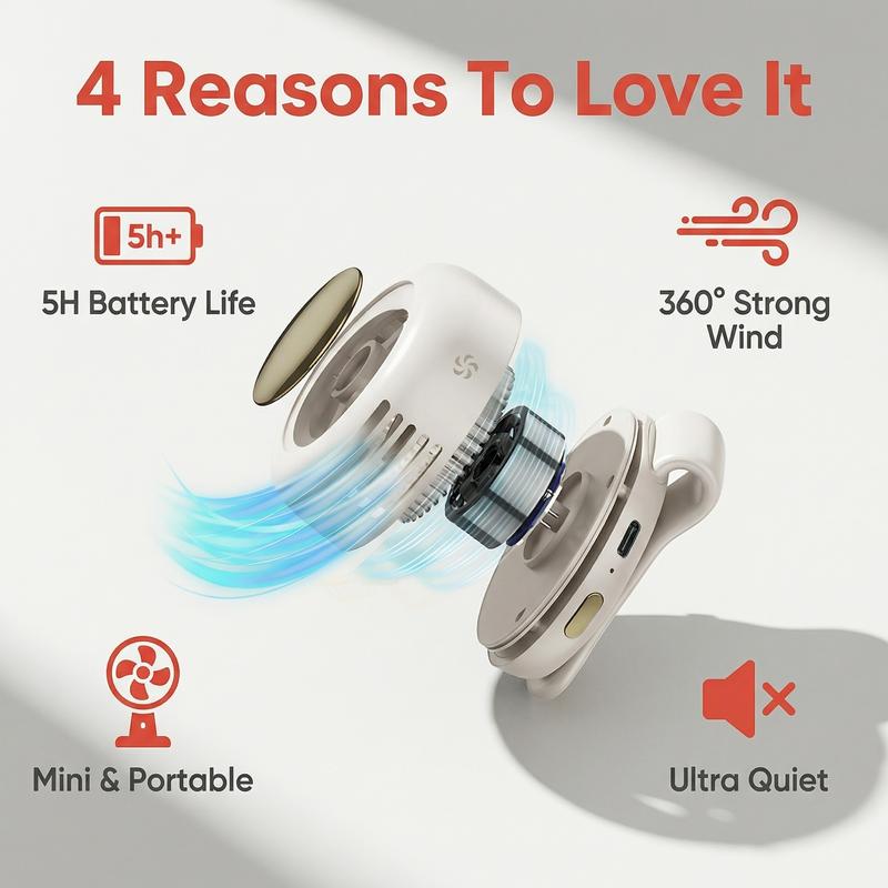 DE RDUCTION Flügeloser Ventilator Ultraleicht & Schnellladung Zeitlich begrenztes Angebot