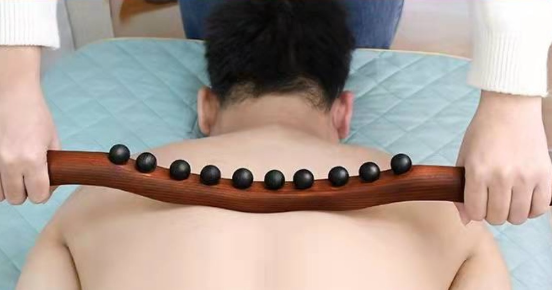 Baton de massage lymphatique en bois
