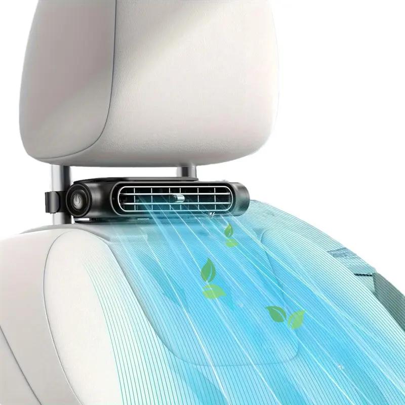 DE 49 % DE RDUCTION Ventilateur pour sige auto BreezGo Ventilateur rechargeable 3 vitesses avec fixation par clip et batterie de 3000 mAh | Recharge USB-C pour voitures, voiturettes de golf et camping-cars