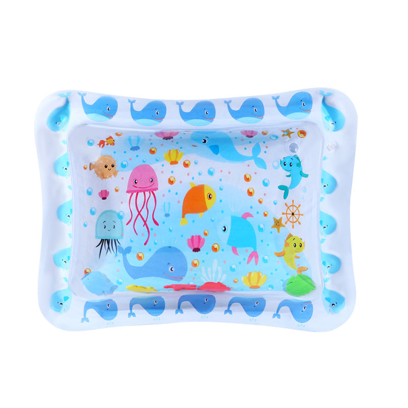 Interaktive Haustier-Wasserspielmatte mit schwimmenden Fischen + Kühlmatte für den Sommer