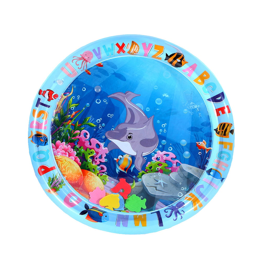 Interaktive Haustier-Wasserspielmatte mit schwimmenden Fischen + Kühlmatte für den Sommer