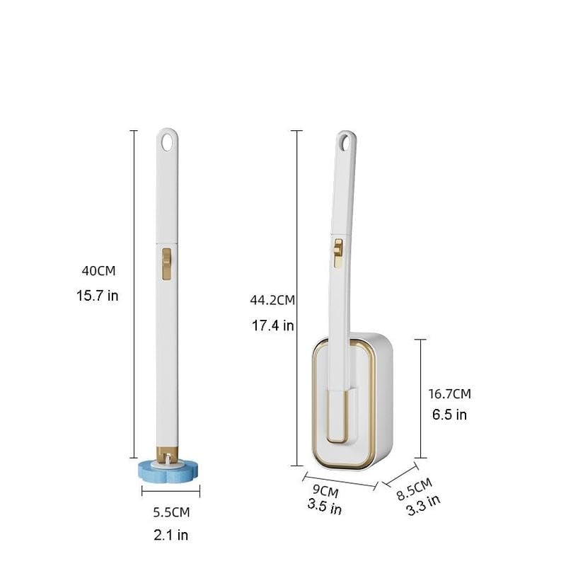 PLUS DE 50 000 UNITS VENDUES Ensemble innovant de brosses de toilettes jetables fixation murale