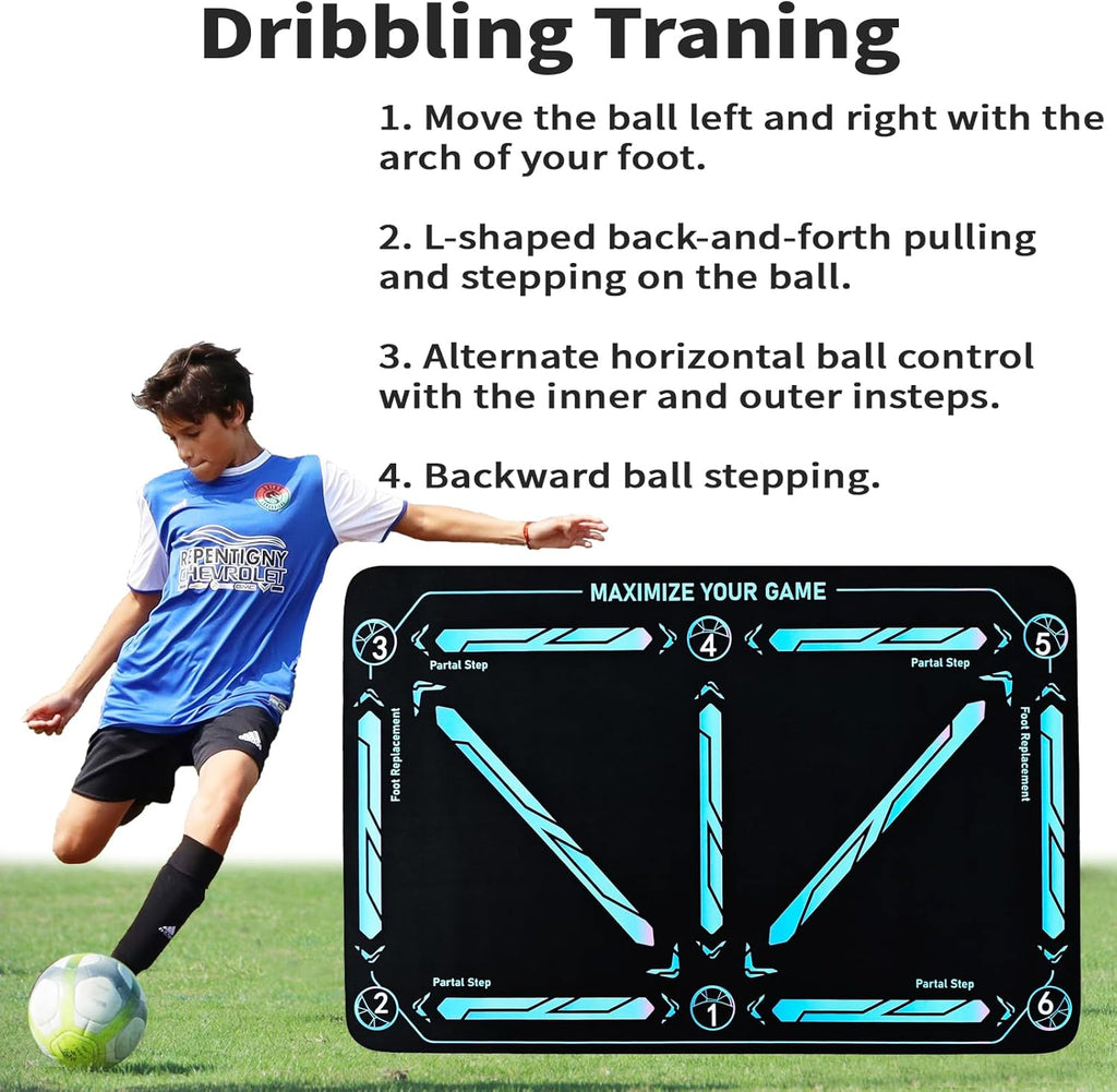 DE 50 % DE RDUCTION - Tapis d'entra?nement de football pour tous les niveaux, antidrapant et silencieux