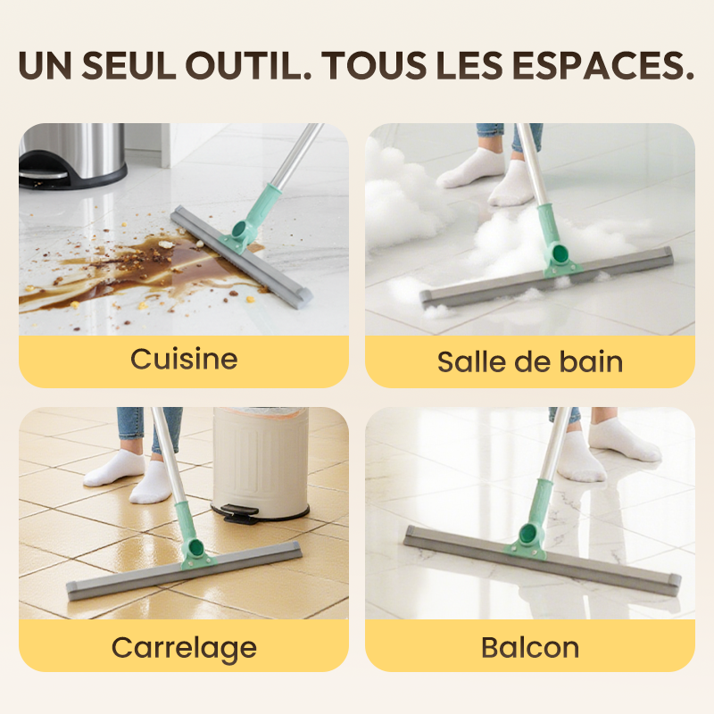 Brosse de sol multifonctionnelle en silicone