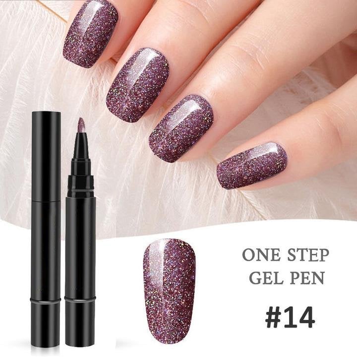 Offre dure limite: 1 achet, 1 offert - 19,99 Stylo gel pour ongles One Step Mini-lampe UV de poche offerte