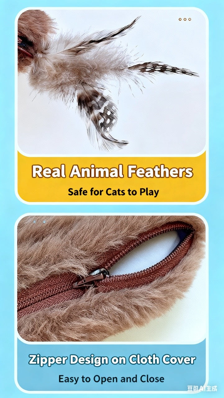 Weihnachts-Geschenk: Interaktives Katzenspielzeug: Realistische fliegende Maus und Fledermaus, mit Bewegung und Sound