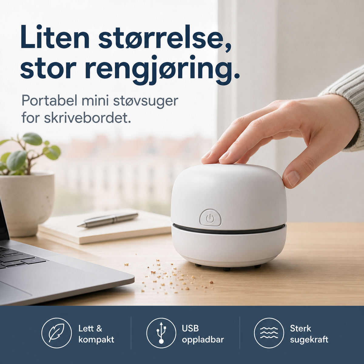 Mini-aspirateur portable pour bureau