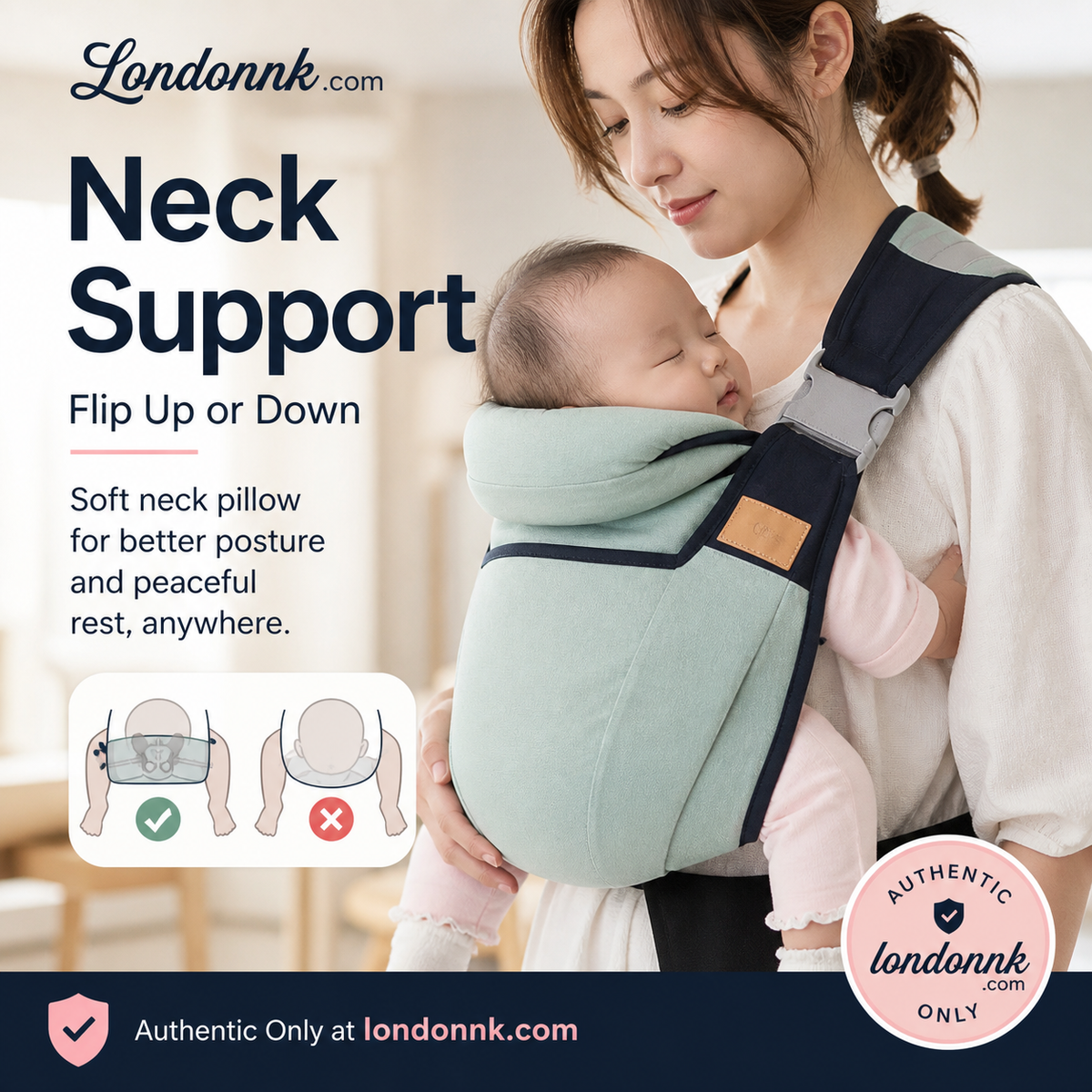 Porte-bb respirant 4 en 1 0 36 mois, face soi ou face au monde, devant ou derrire Confort et mains libres pour les parents et bb