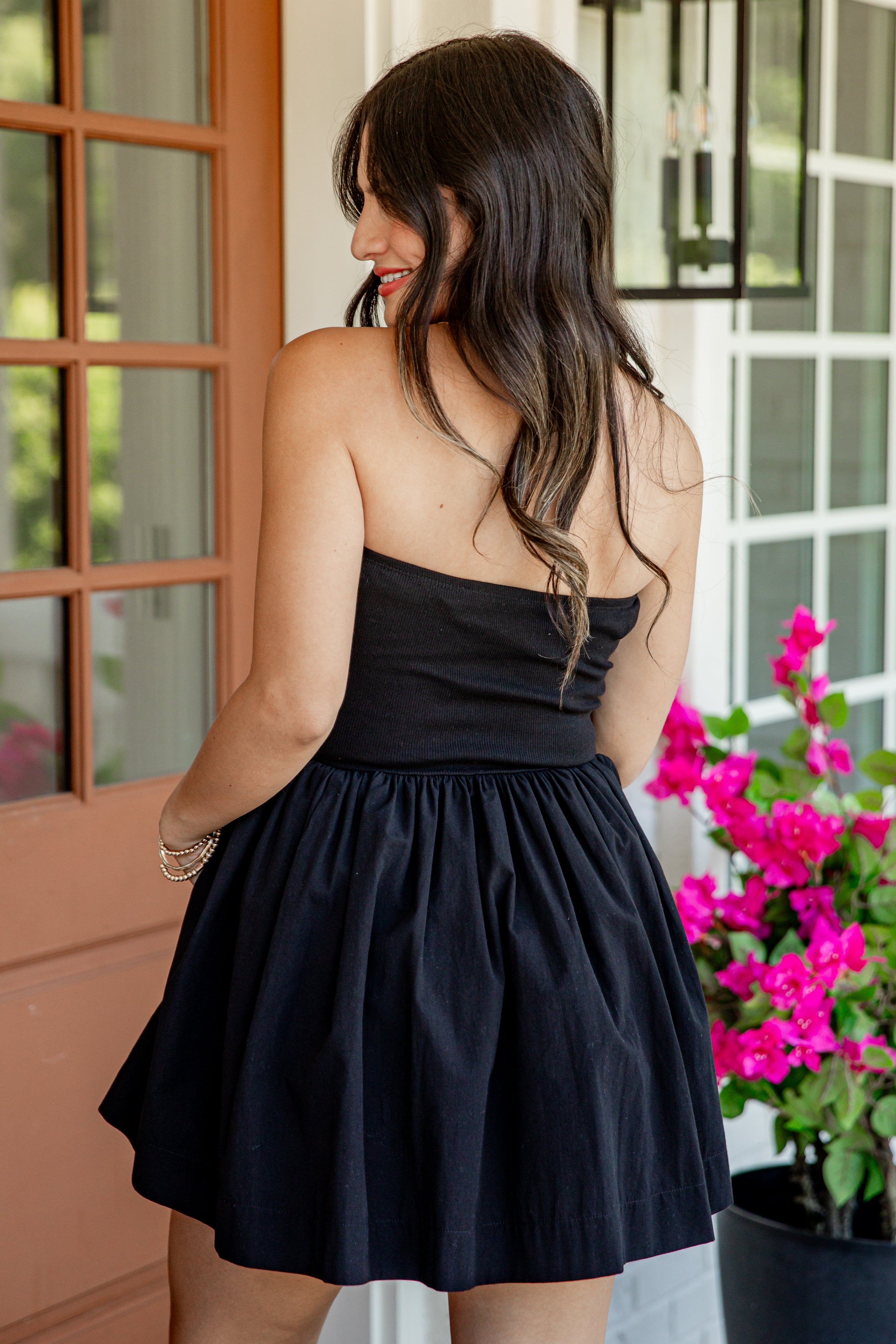 Effortless Occasion Strapless Mini Dress