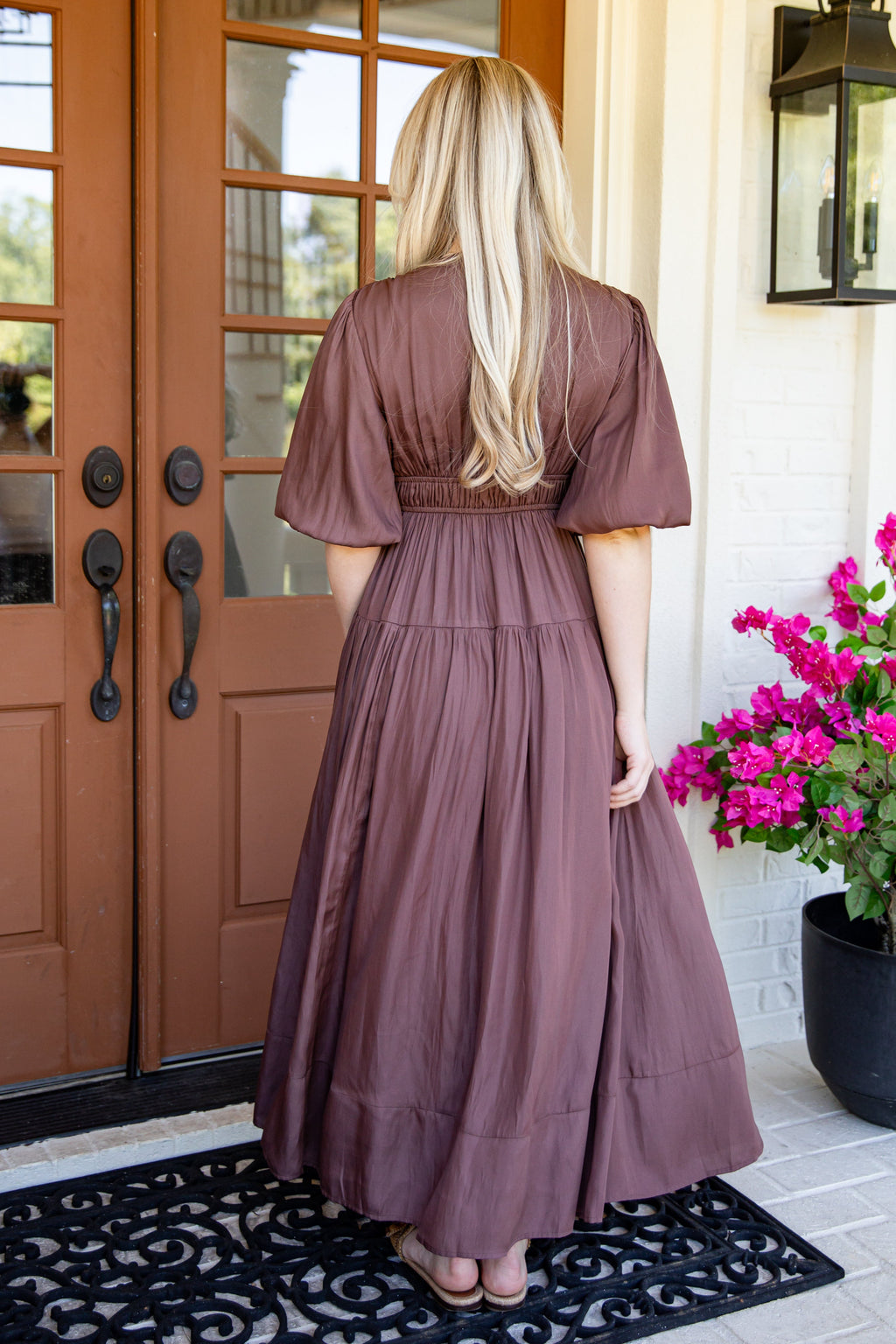Beautifully Yours Brown Maxi Dress