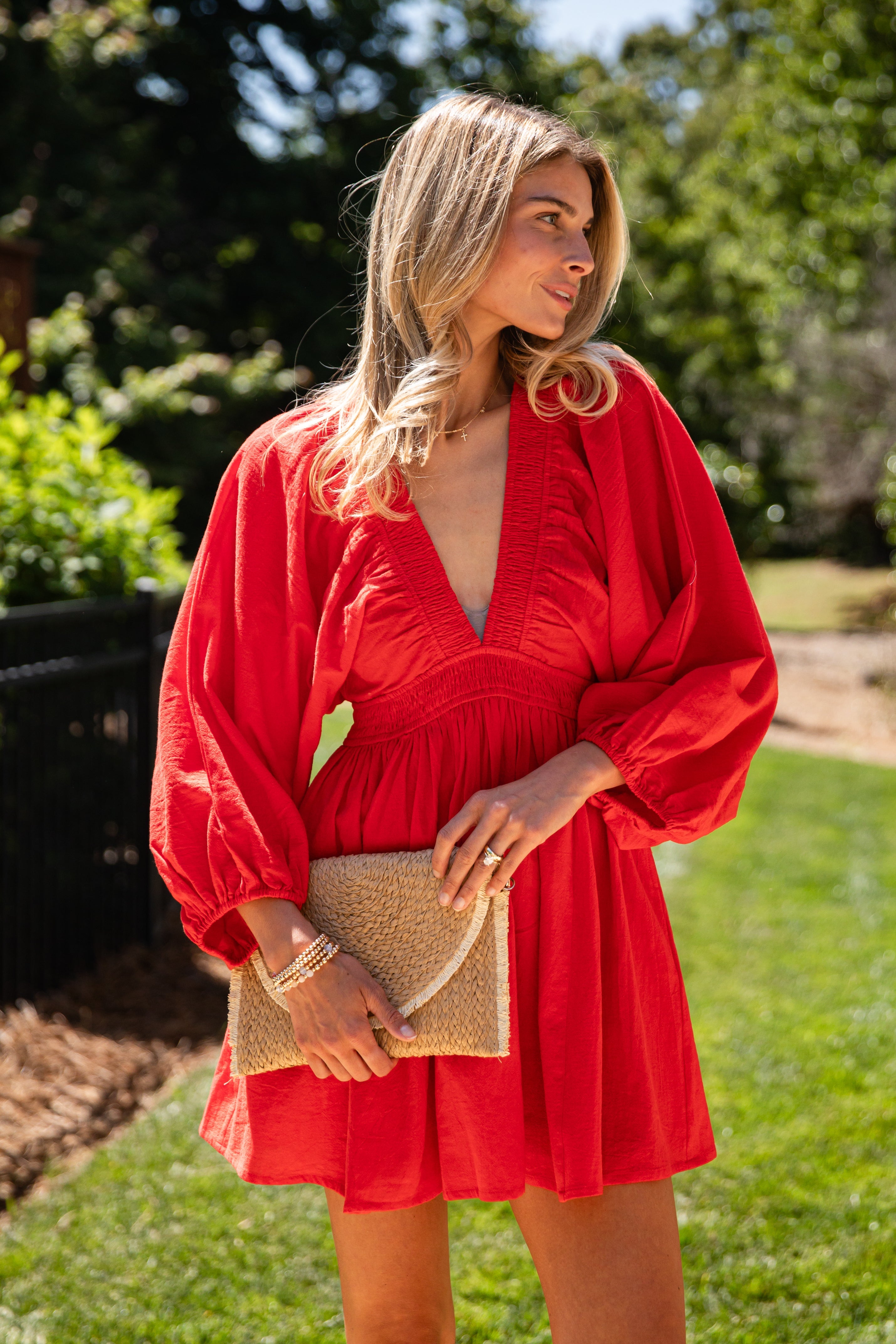In My Element Smocked Waist Mini Dress