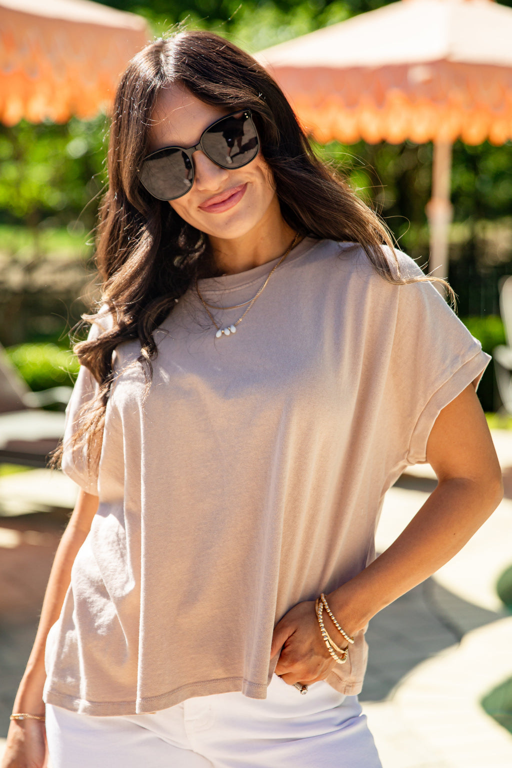 Crew Neck Short Sleeve Relaxed Cotton T-Shirt