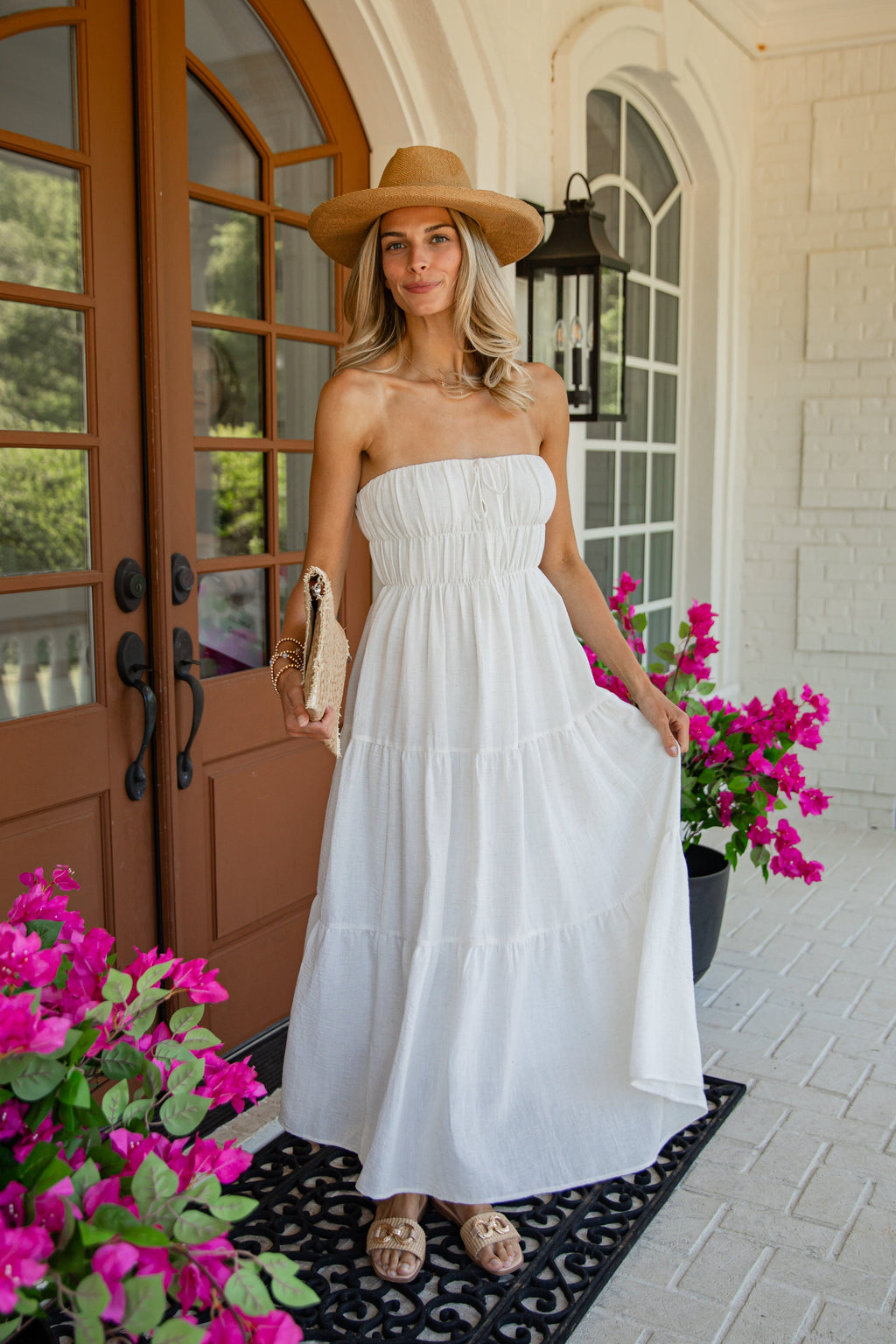 Dreaming of You White Strapless Maxi Dress