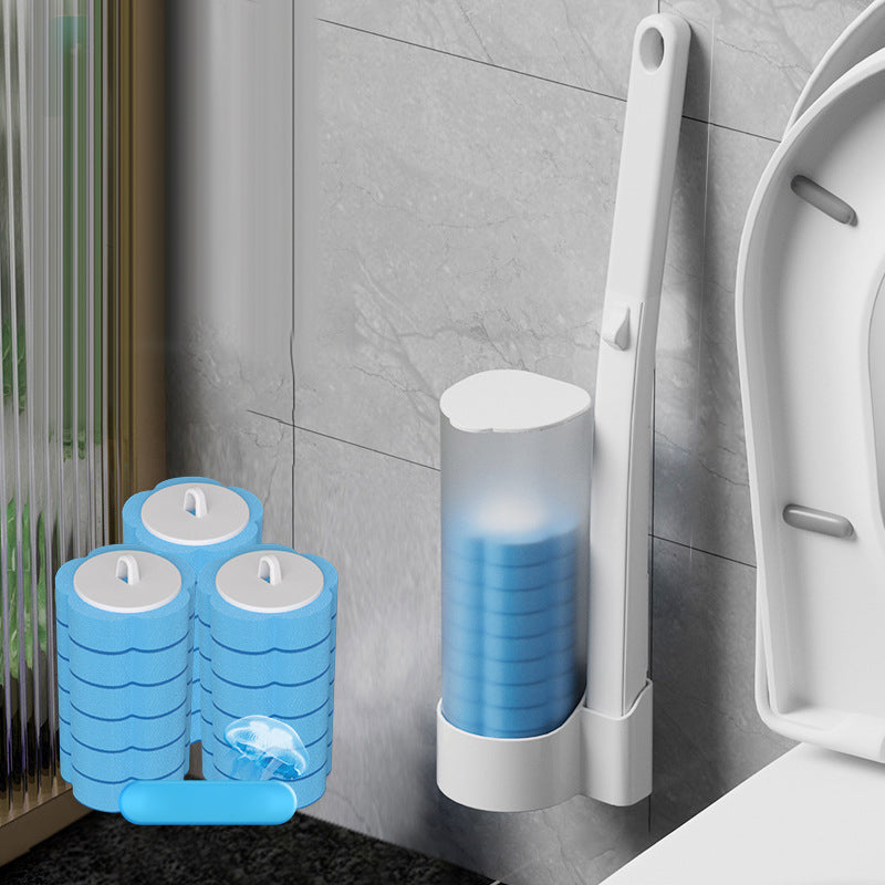 Einweg-Toilettenreinigungssystem. Hygienische Reinigung mit einem Klick, hinterlässt keine Rückstände, einfach in der Anwendung und wegwerfbar.