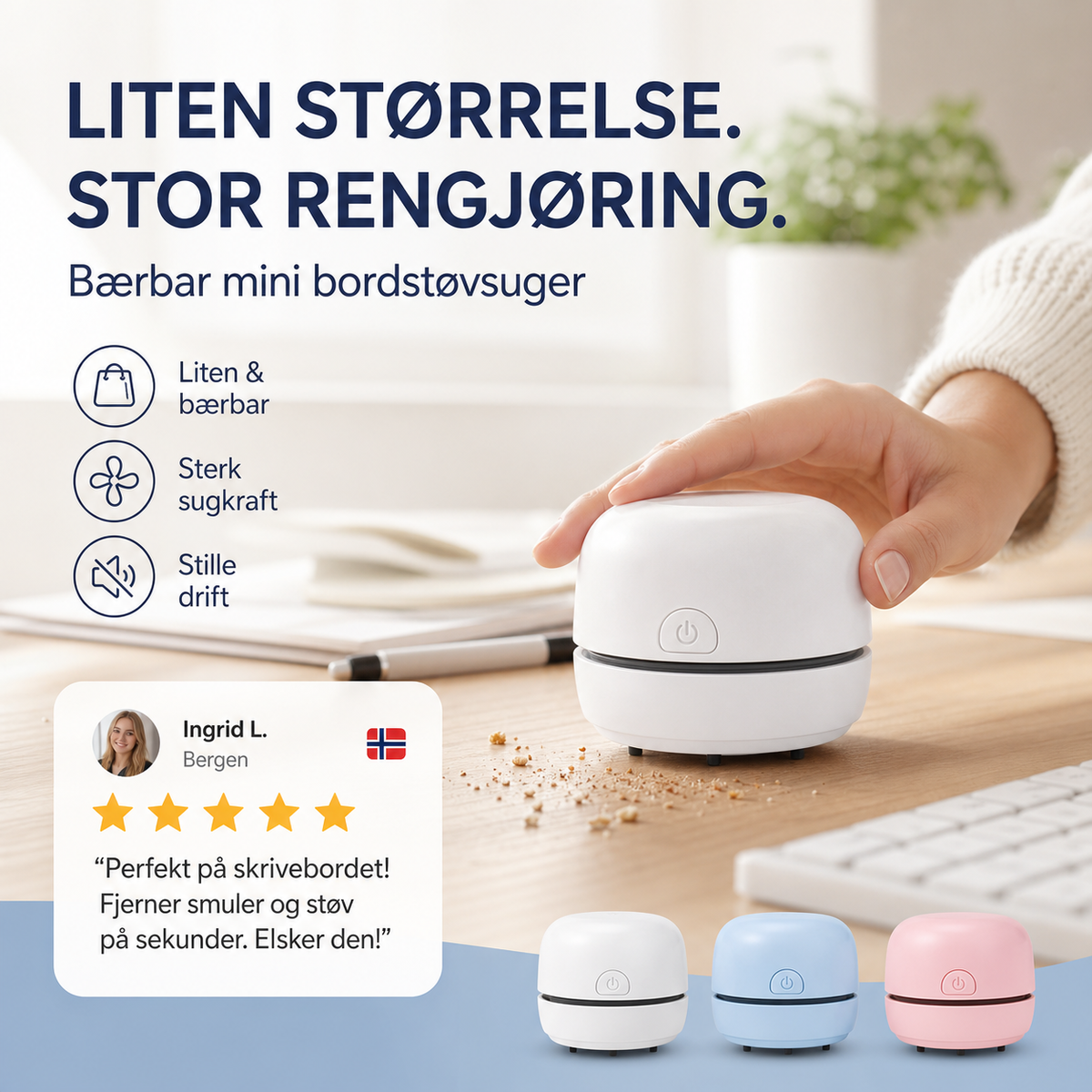 Mini-aspirateur portable pour bureau