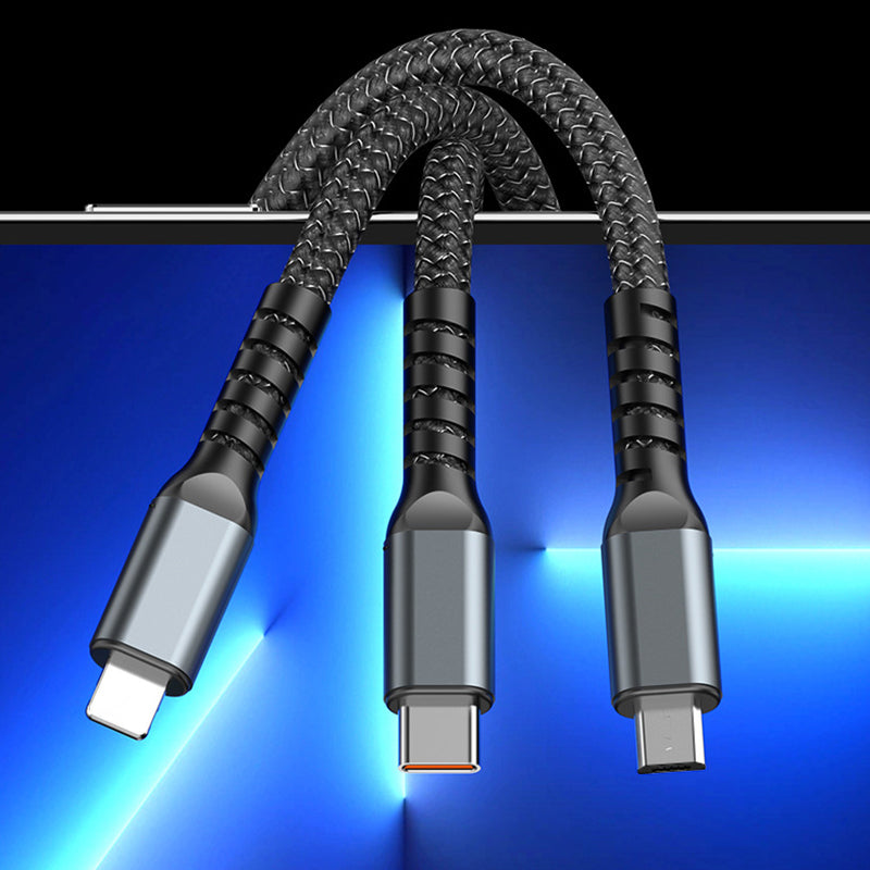 Cable de charge super rapide 3 en 1