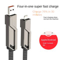 Chargeur 4-en-1 [60W Charge rapide & Synchronisation des donnes]