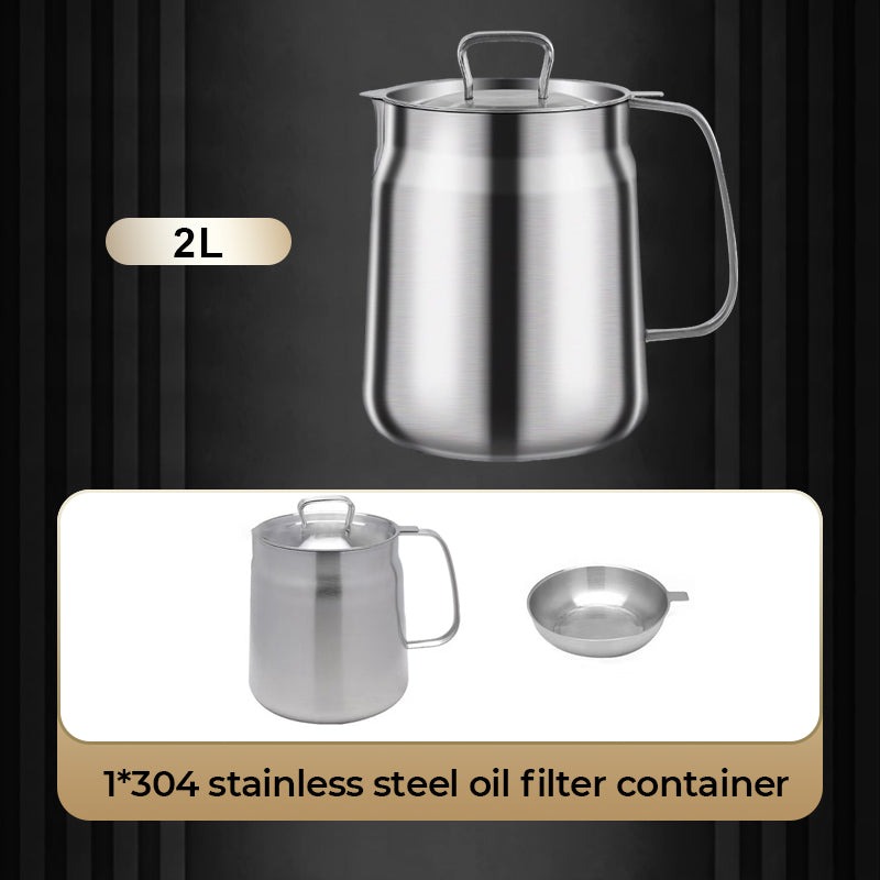 Fureur hivernale - Moiti prix Contenant multifonctionnel de grande capacit en acier inoxydable 304 pour filtre huile.