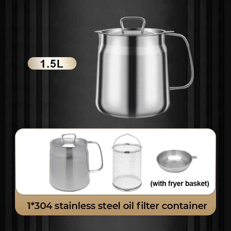 Fureur hivernale - Moiti prix Contenant multifonctionnel de grande capacit en acier inoxydable 304 pour filtre huile.