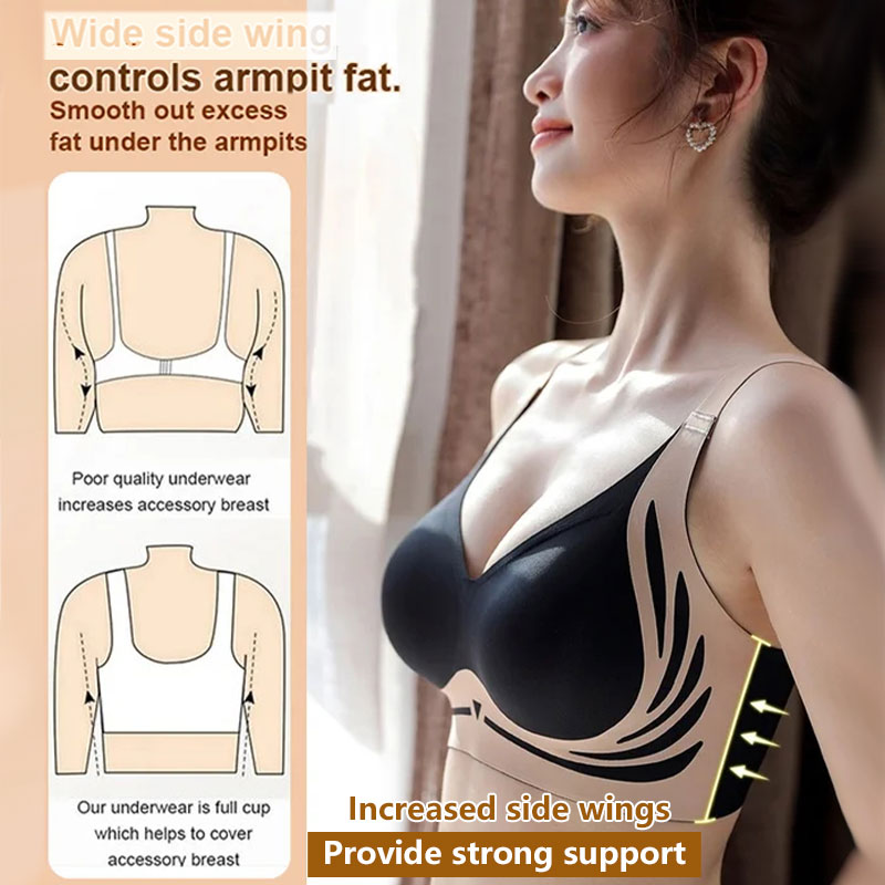 De No?l Soutien-gorge push-up sans armature anti-relachement et liftant