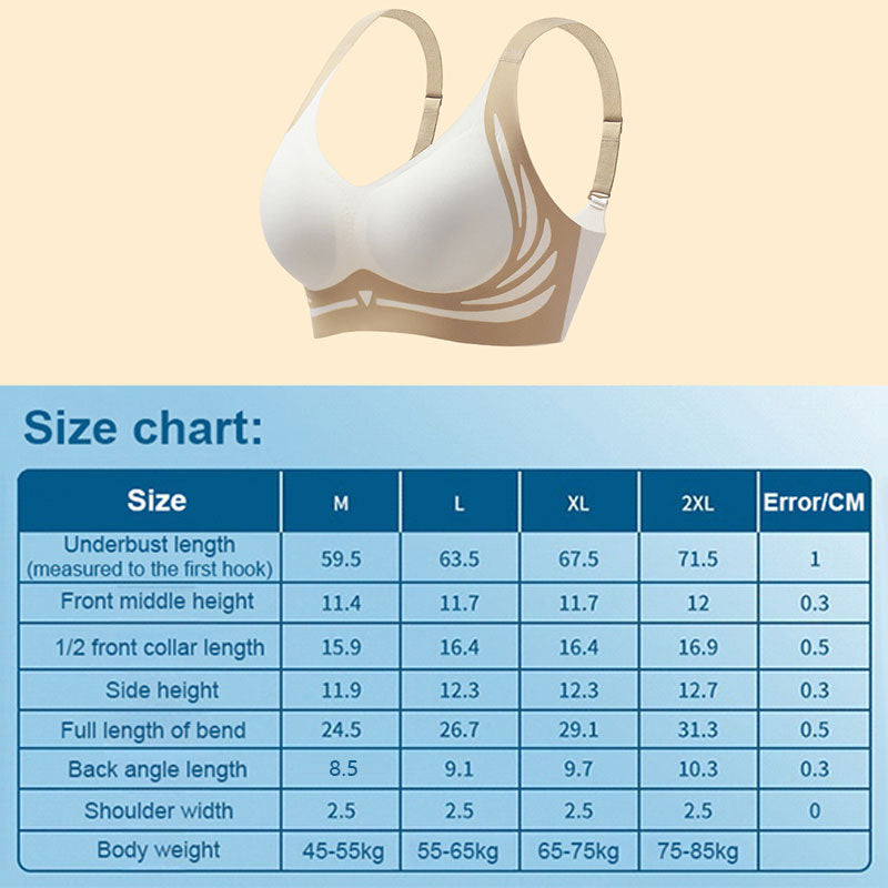 De No?l Soutien-gorge push-up sans armature anti-relachement et liftant