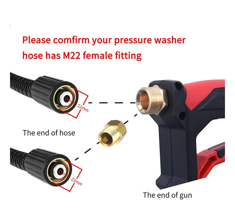 Ensemble d'Embouts de Pulvrisation Pour Nettoyage de Voiture Haute Pression