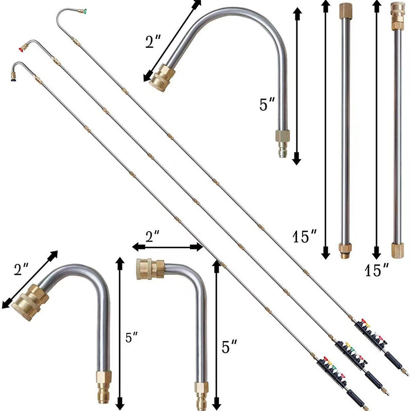 Vente d't 50% de rduction pour une dure limite Ensemble de baguettes de nettoyage haute pression 4000 PSI